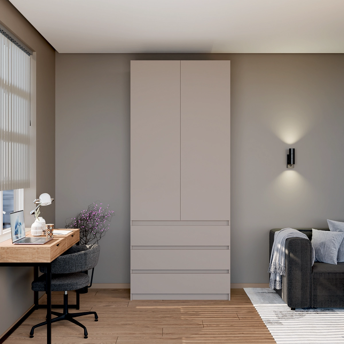 Шкаф Вега-3 Кашемир
